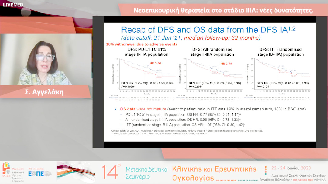 40  Σ. Αγγελάκη - Νεοεπικουρική θεραπεία στο στάδιο ΙΙΙΑ: νέες δυνατότητες.