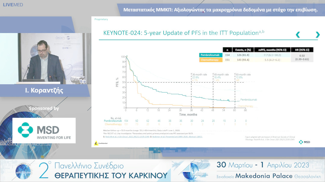 47 Ι. Κοραντζής - Μεταστατικός ΜΜΚΠ: Αξιολογώντας τα μακροχρόνιαδεδομένα με στόχο την επιβίωση.