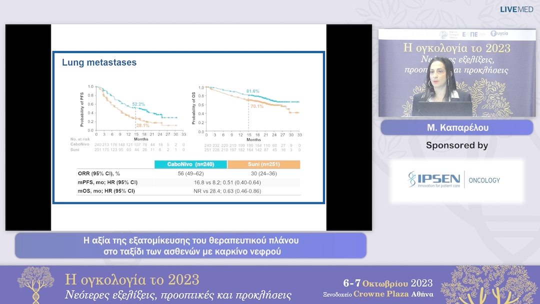 21 Μ. Καπαρέλου - Η αξία της εξατομίκευσης του θεραπευτικού πλάνου στο ταξίδι των ασθενών με καρκίνο νεφρού 
