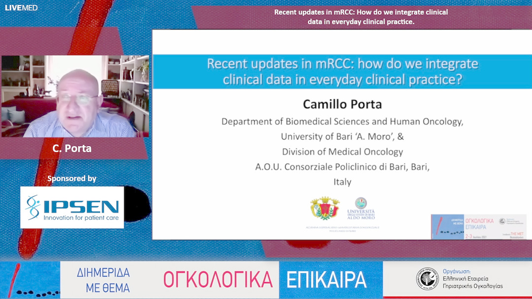 15 C. Porta - Recent updates in mRCC: How do we integrate clinical data in everyday clinical practice.