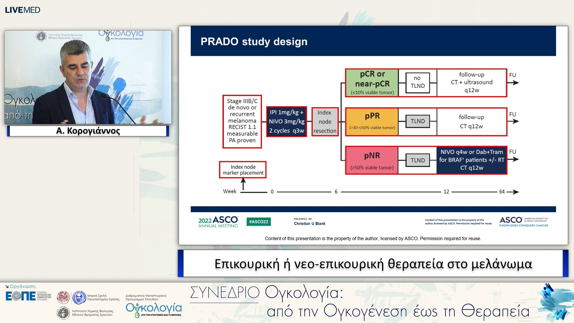 55 Α. Κορογιάννος - Επικουρική ή νεο-επικουρική θεραπεία στο μελάνωμα. 