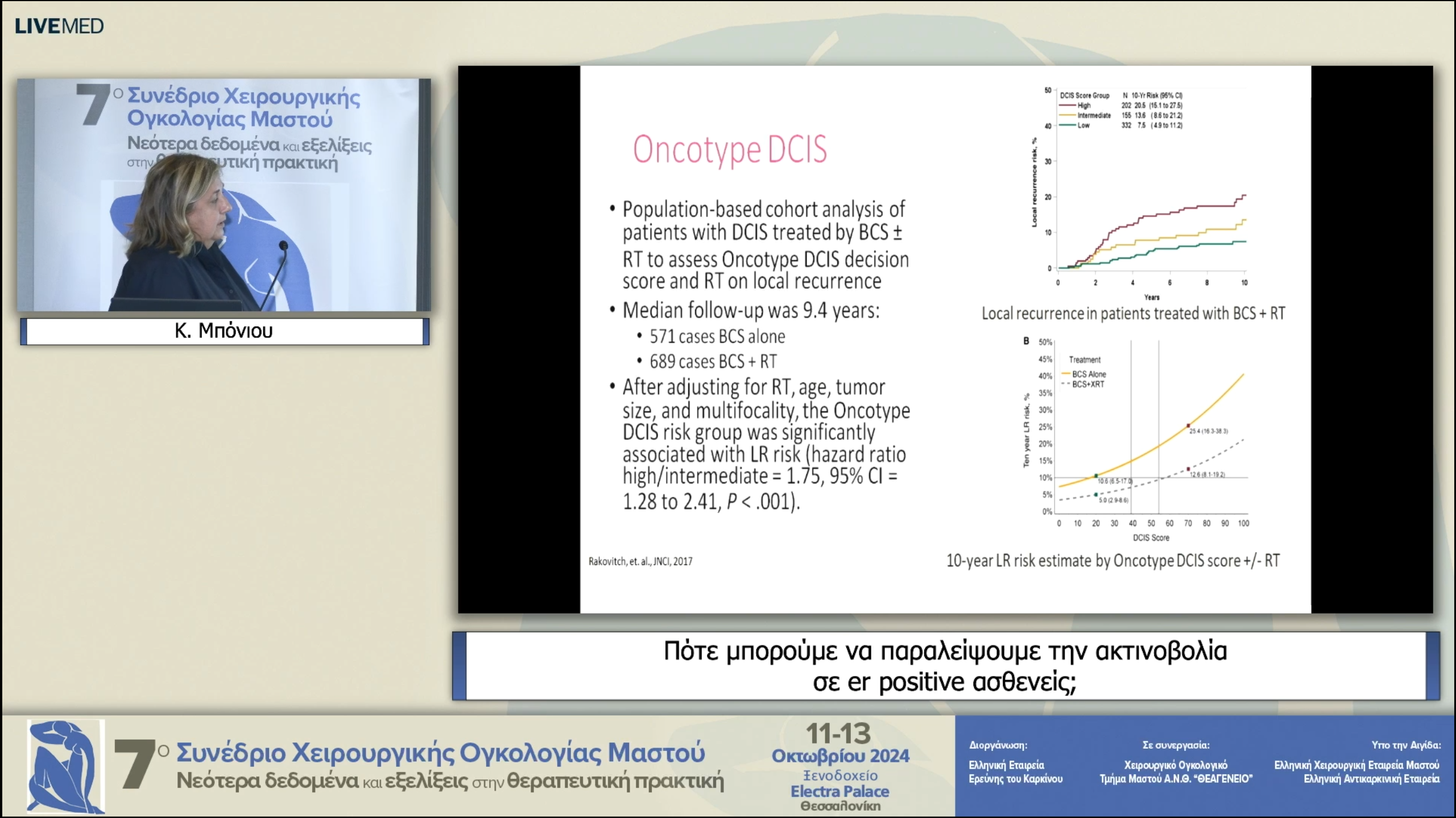 34 Κ. Μπόνιου - Πότε μπορούμε να παραλείψουμε την ακτινοβολία σε er positive ασθενείς; 