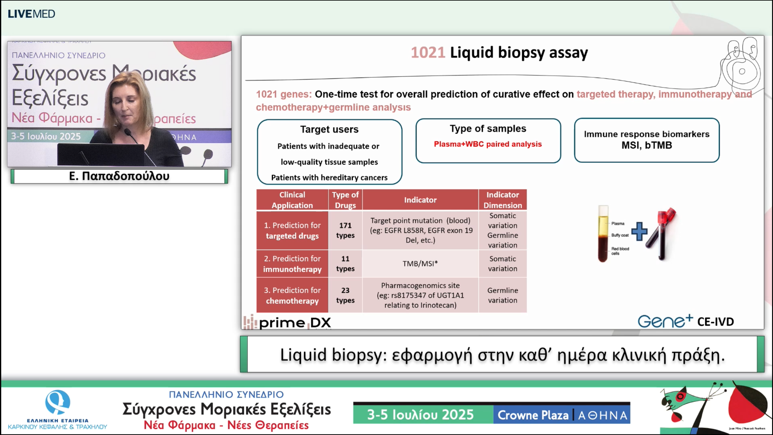 47 Ε. Παπαδοπούλου - Liquid biopsy: εφαρμογή στην καθ’ ημέρα κλινική πράξη.