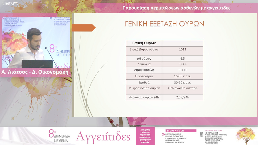 27 Α. Λιάτσος - Δ. Οικονομάκη - Παρουσίαση περιπτώσεων ασθενών με αγγειίτιδες
