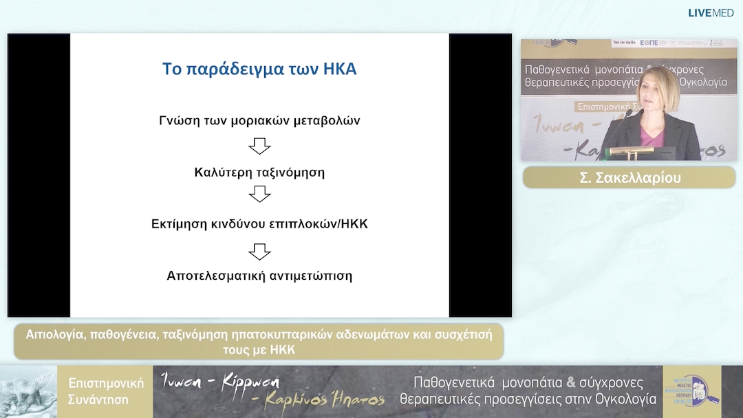 40 Σ. Σακελλαρίου - Αιτιολογία, παθογένεια, ταξινόμηση ηπατοκυτταρικών αδενωμάτων και συσχέτισή τους με ΗΚΚ 