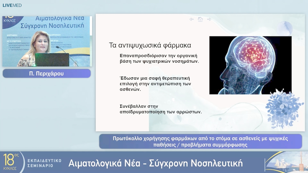 24 Π. Περίχαρου - Πρωτόκολλο χορήγησης φαρμάκων από το στόμα σε ασθενείς με ψυχικές παθήσεις / προβλήματα συμμόρφωσης