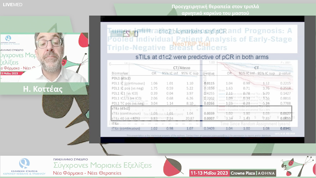 35 Η. Κοττέας - Προεγχειρητική θεραπεία στον τριπλά αρνητικό καρκίνο του μαστού