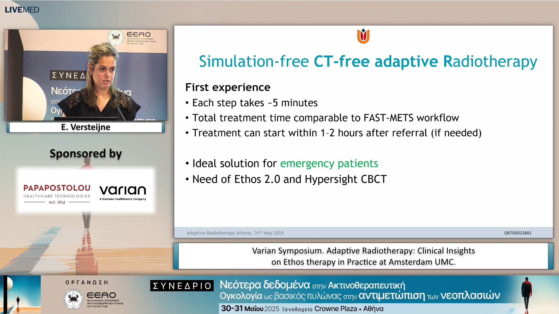 48 E. Versteijne  - Adaptive Radiotherapy: Clinical Insights on Ethos therapy in Practice at Amsterdam UMC.