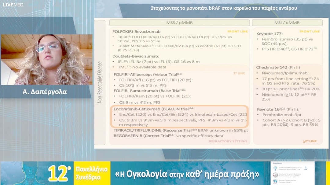 32  Α. Δαπέργολα - Στοχεύοντας το μονοπάτι bRAF στον καρκίνο του παχέος εντέρου