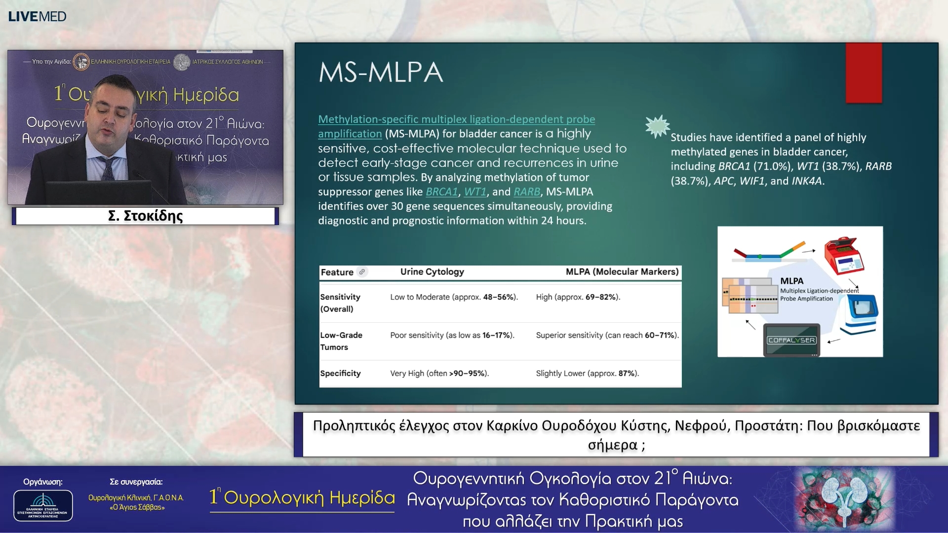 13 Σ. Στοκίδης - Προληπτικός έλεγχος στον Καρκίνο Ουροδόχου Κύστης, Νεφρού, Προστάτη: Που βρισκόμαστε σήμερα ; 