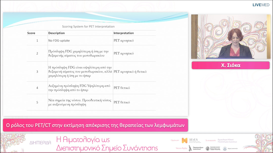 33 Χ. Σιόκα - Ο ρόλος του PET/CT στην εκτίμηση απόκρισης της θεραπείας των λεμφωμάτων 