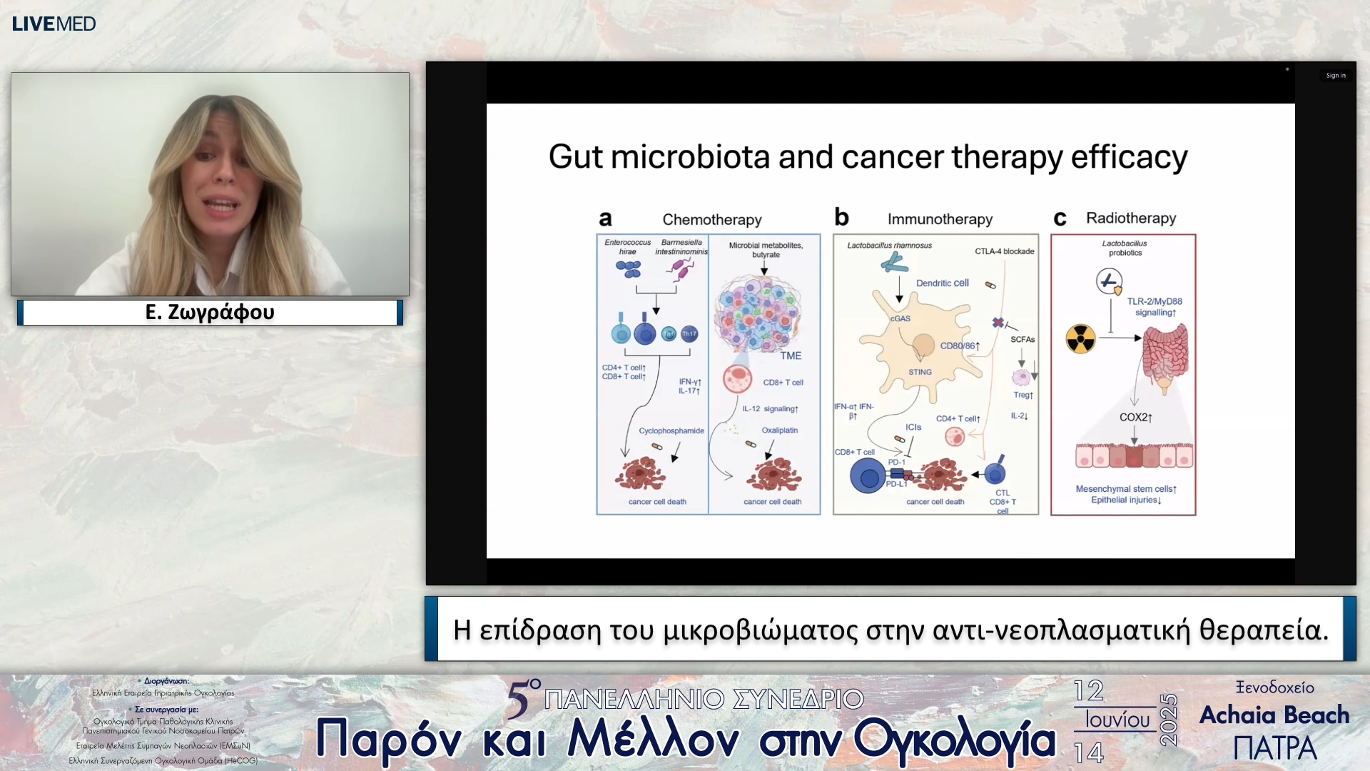31 Ε. Ζωγράφου - Η επίδραση του μικροβιώματος στην αντι-νεοπλασματική θεραπεία. 