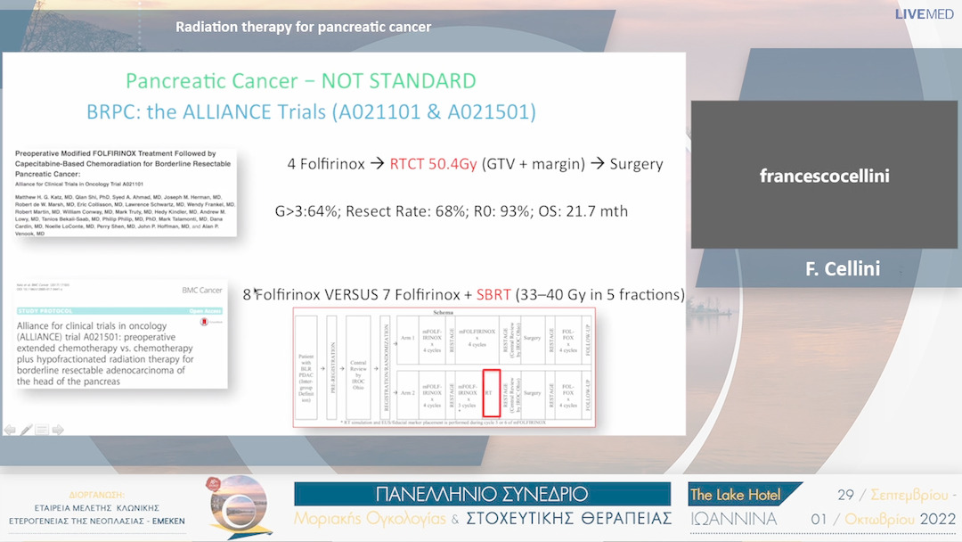 23 F. Cellini - Radiation therapy for pancreatic cancer 