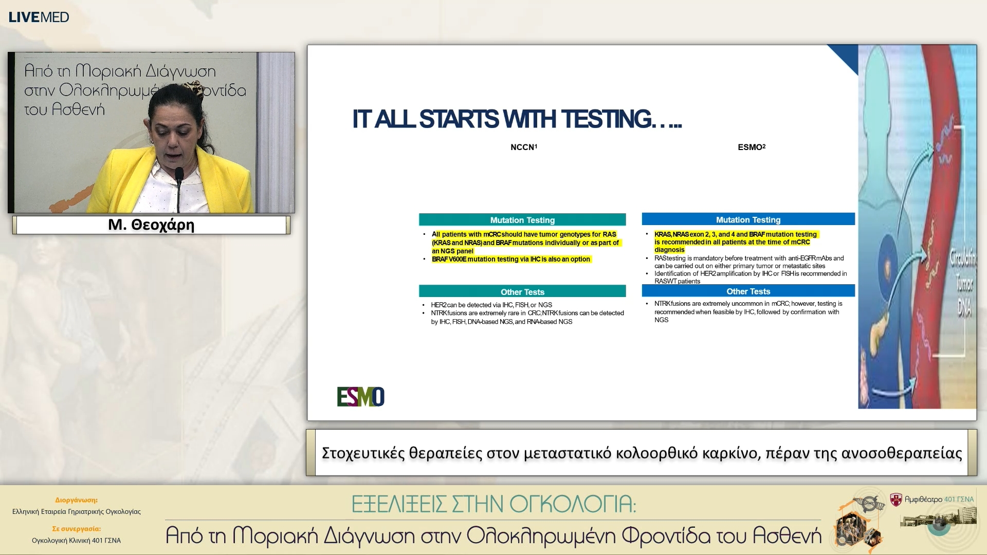 15 Μ. Θεοχάρη - Στοχευτικές θεραπείες στον μεταστατικό κολοορθικό καρκίνο, πέραν της ανοσοθεραπείας