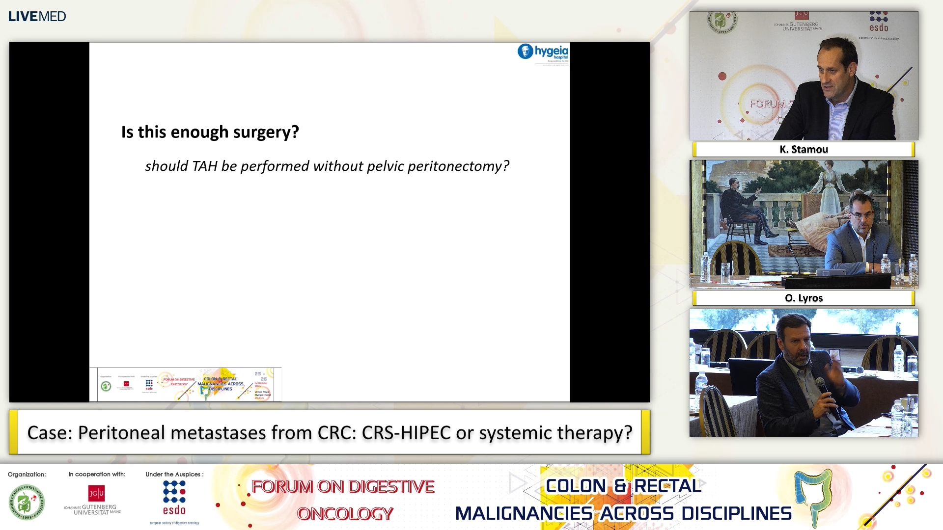 55 K. Stamou - Case: Peritoneal metastases from CRC: CRS-HIPEC or systemic therapy?