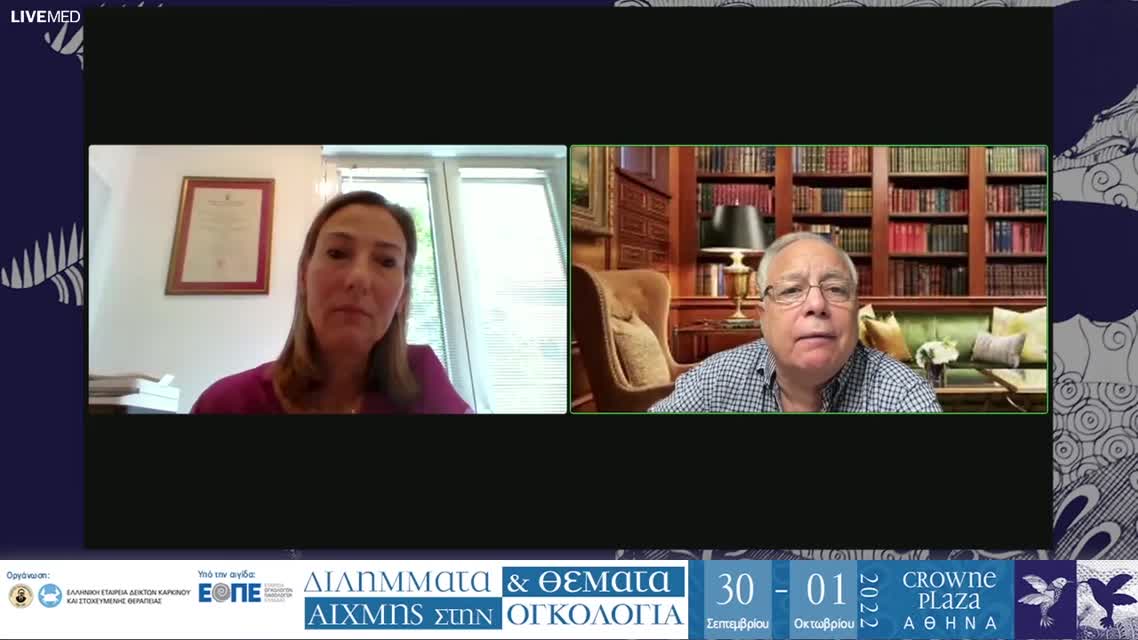 23 Ι. Κωτσαντής - Πως φαίνεται να διαφοροποιείται ο θεραπευτικός αλγόριθμος στη μεταστατική HER2(-) νόσο.