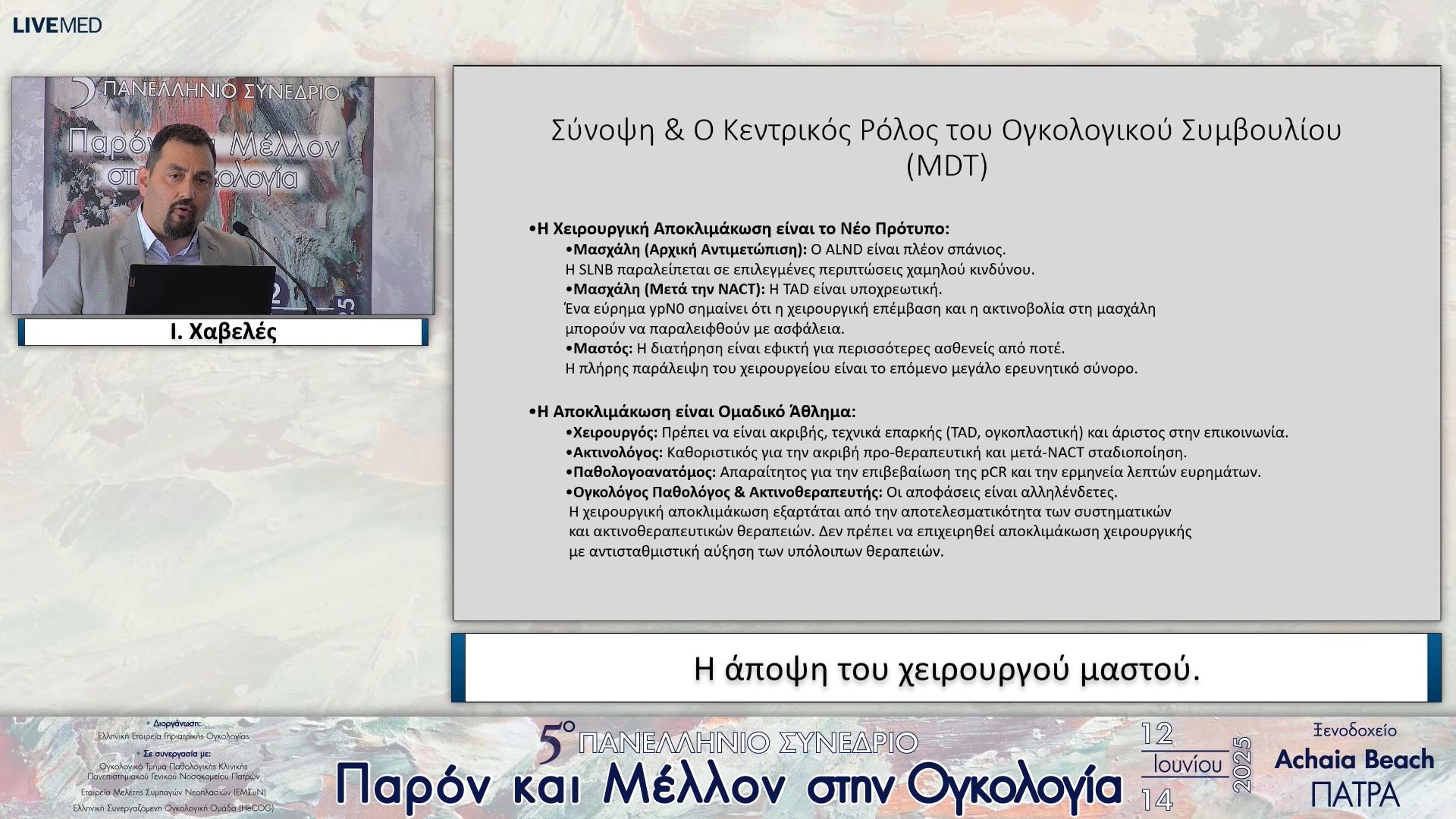 57 Ι. Χαβελές - Η άποψη του χειρουργού μαστού.