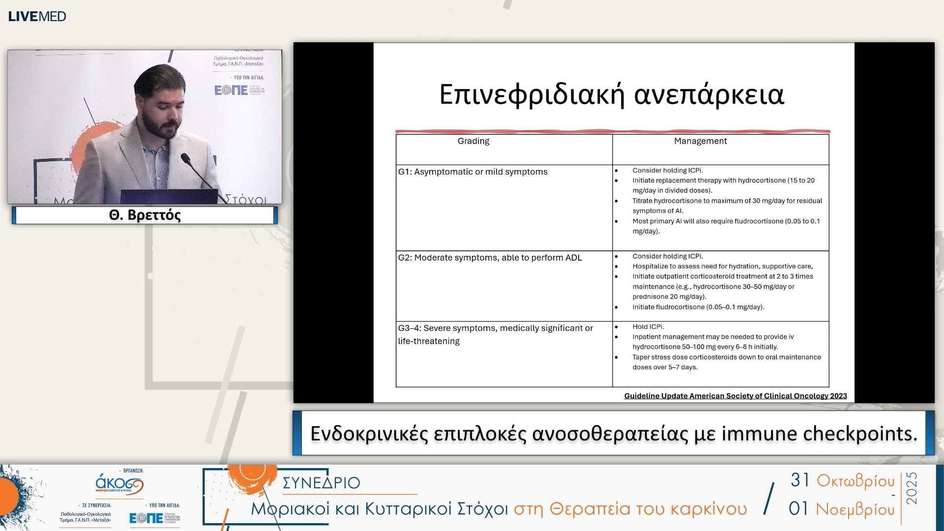02 Θ. Βρεττός - Ενδοκρινικές επιπλοκές ανοσοθεραπείας με immune checkpoints.