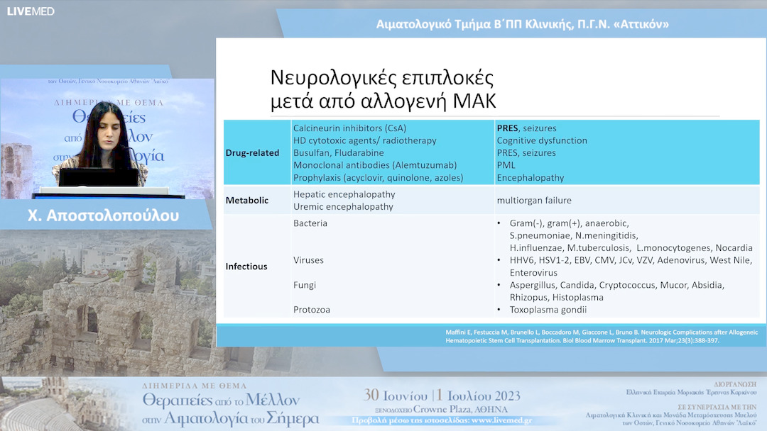 18 Χ. Αποστολοπούλου -  Αιματολογικό Τμήμα Β΄ΠΠ Κλινικής, Π.Γ.Ν. «Αττικόν»