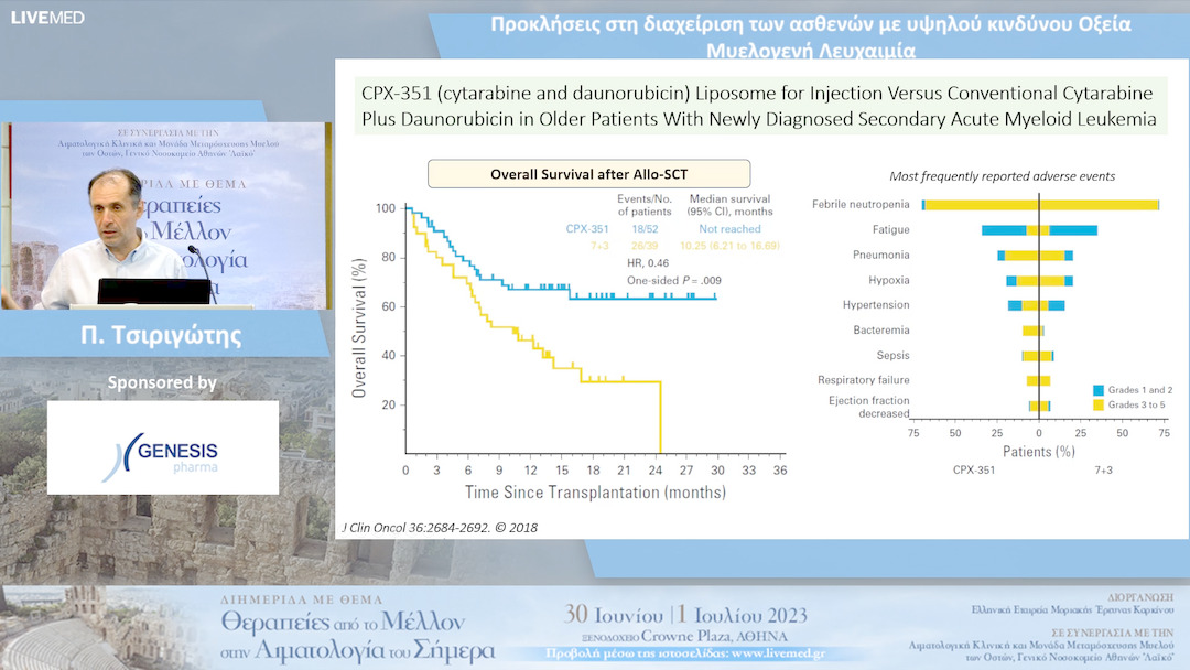 25 Π. Τσιριγώτης - Προκλήσεις στη διαχείριση των ασθενών με υψηλού κινδύνου Οξεία Μυελογενή Λευχαιμία