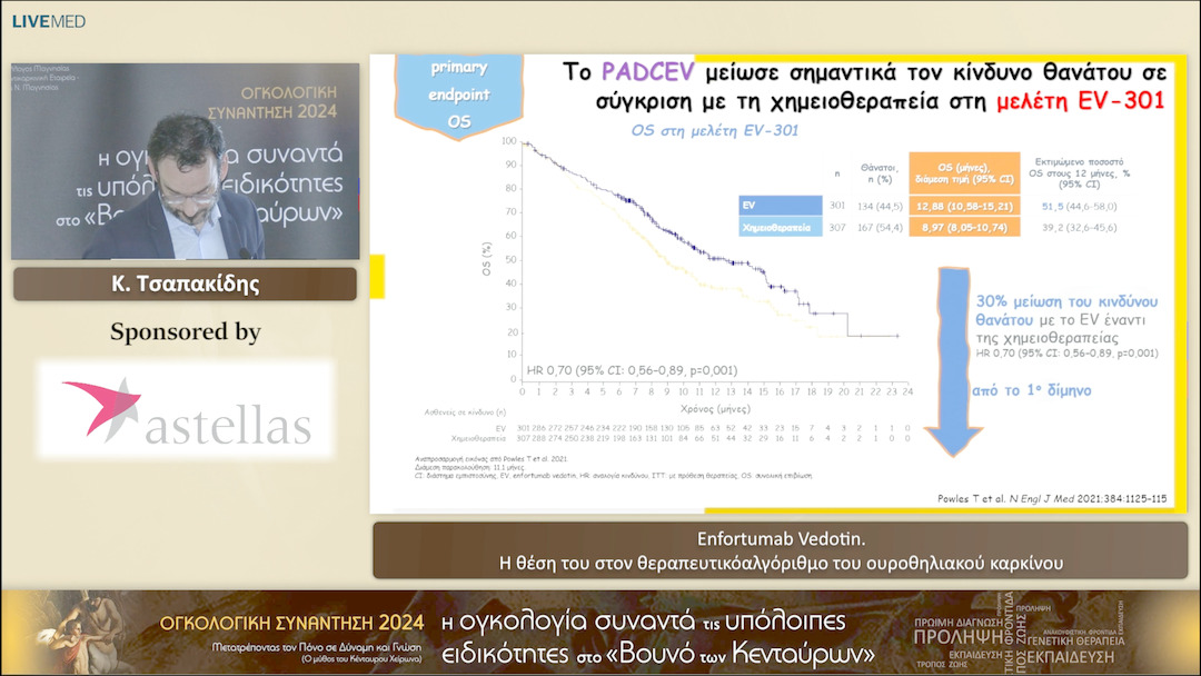 46 Κ. Τσαπακίδης - Enfortumab Vedotin. Η θέση του στον θεραπευτικό αλγόριθμο του ουροθηλιακού καρκίνου 