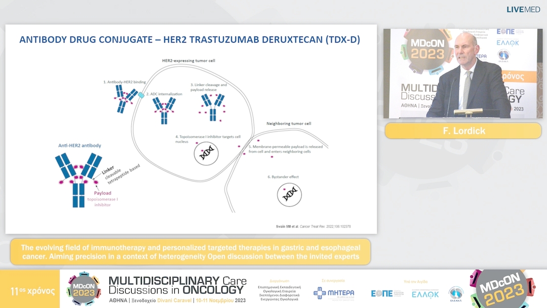 23 F. Lordick - The evolving field of immunotherapy and personalized  targeted therapies in gastric and esophageal cancer.  Aiming precision in a context of heterogeneity 