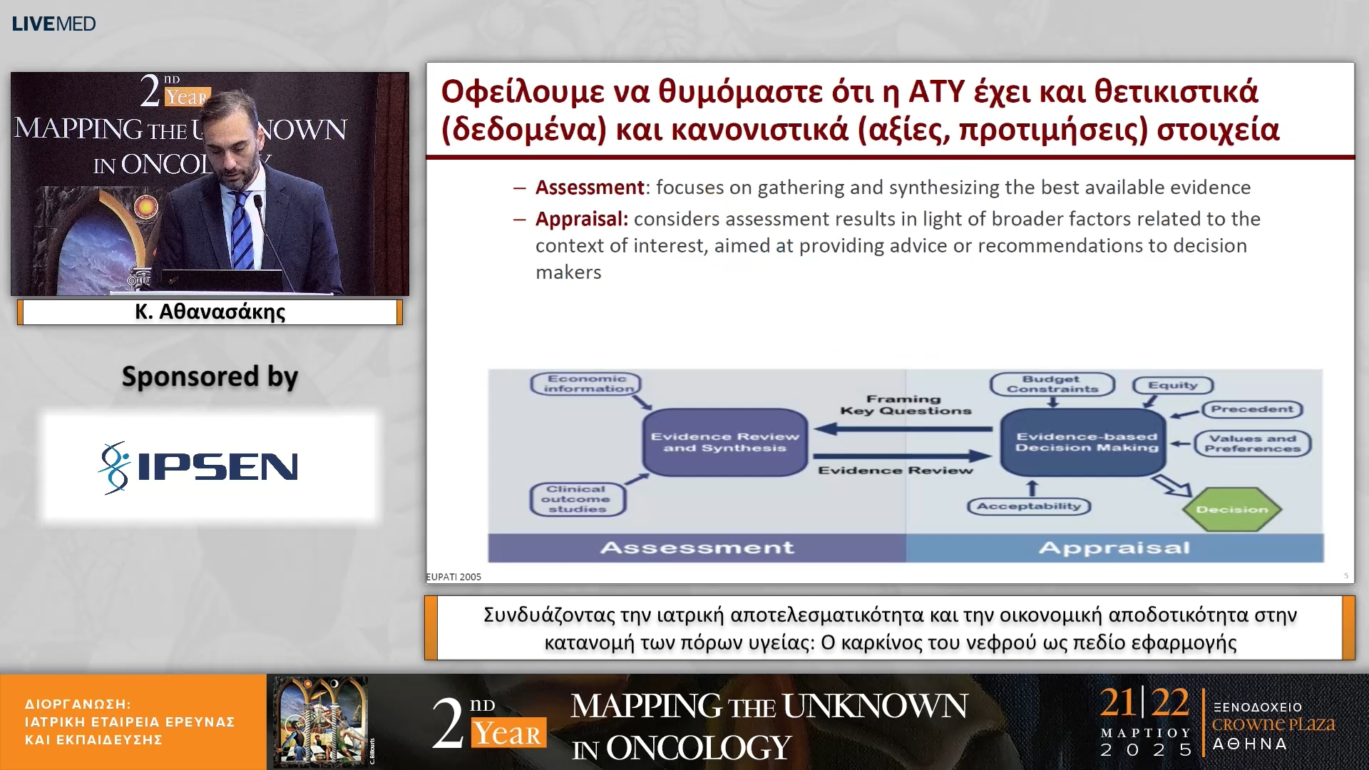 13 Κ. Αθανασάκης - Συνδυάζοντας την ιατρική αποτελεσματικότητα και την οικονομική αποδοτικότητα στην κατανομή των πόρων υγείας: Ο καρκίνος του νεφρού ως πεδίο εφαρμογής