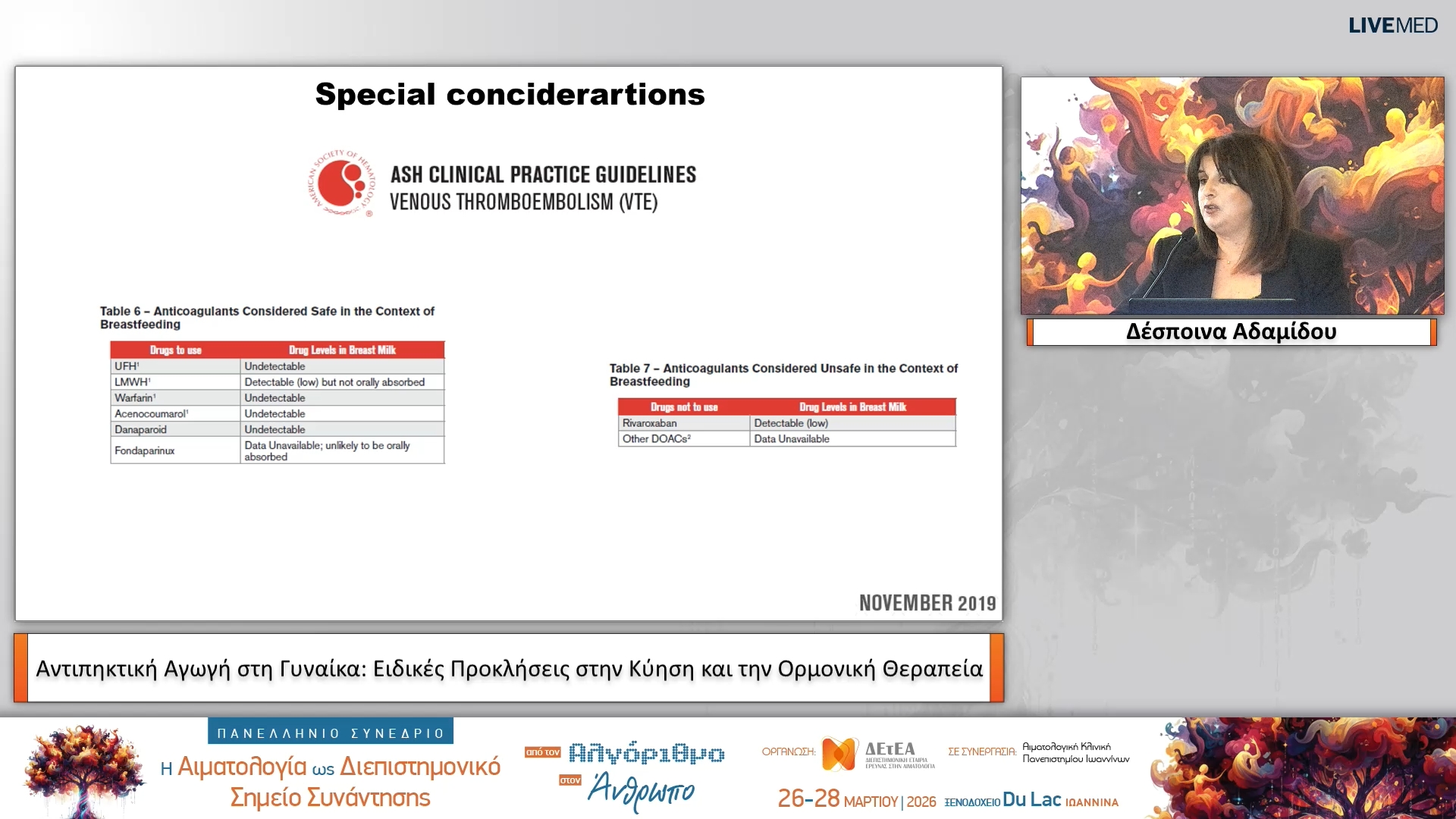 10 Δέσποινα Αδαμίδου - Αντιπηκτική Αγωγή στη Γυναίκα: Ειδικές Προκλήσεις στην Κύηση και την Ορμονική Θεραπεία