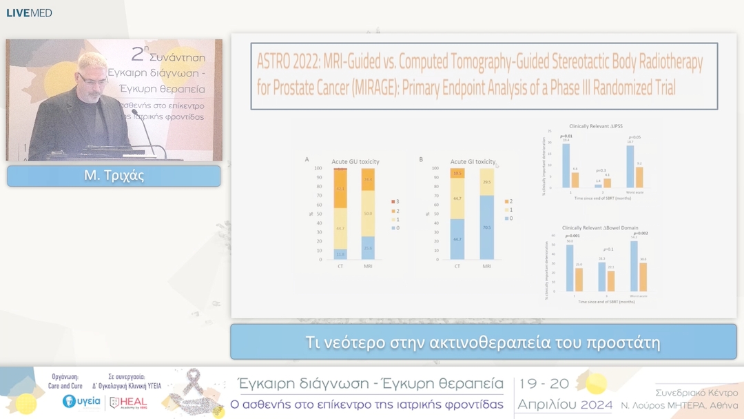 22 Μ. Τριχάς - Τι νεότερο στην ακτινοθεραπεία του προστάτη 