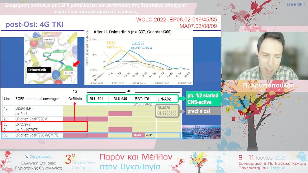 52 Π. Χριστόπουλος - Διαχείριση ασθενών με EGFR μεταλλάξεις και αντίσταση στη θεραπεία: υπάρχουν περαιτέρω αποτελεσματικές επιλογές; 