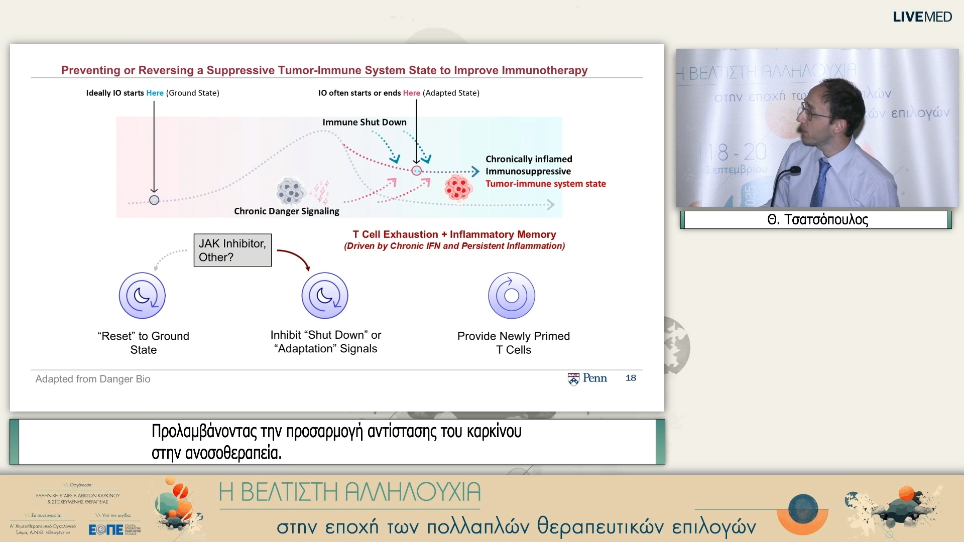 41 Θ. Τσατσόπουλος - Προλαμβάνοντας την προσαρμογή αντίστασης του καρκίνου στην ανοσοθεραπεία.