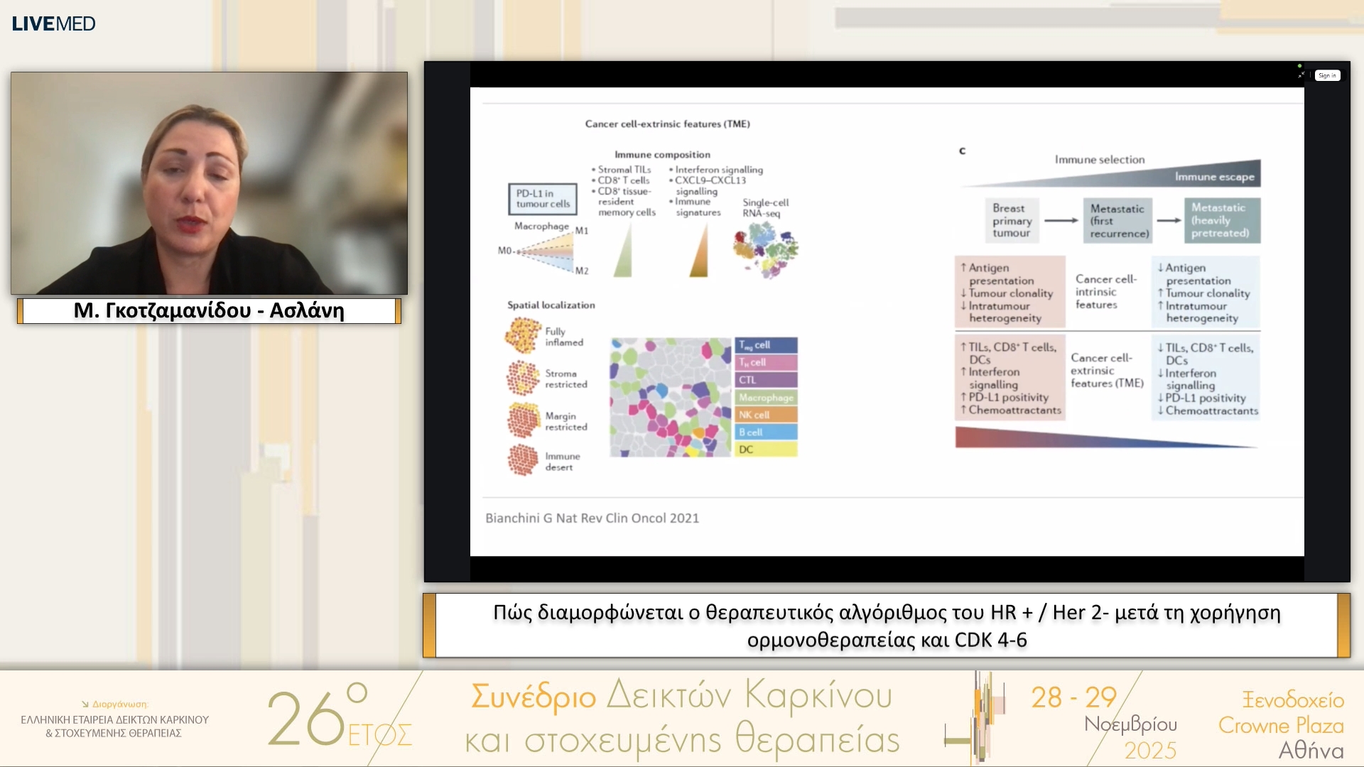 11 Μ. Γκοτζαμανίδου - Ασλάνη - Πώς διαμορφώνεται ο θεραπευτικός αλγόριθμος του HR + / Her 2- μετά τη χορήγηση ορμονοθεραπείας και CDK 4-6 
