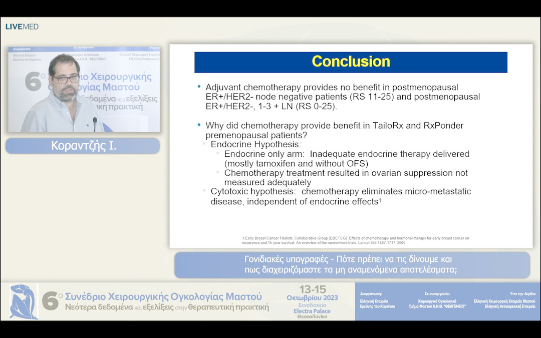 16 Κοραντζής Ι. - Γονιδιακές υπογραφές - Πότε πρέπει να τις δίνουμε και πως διαχειριζόμαστε τα μη αναμενόμενα αποτελέσματα;