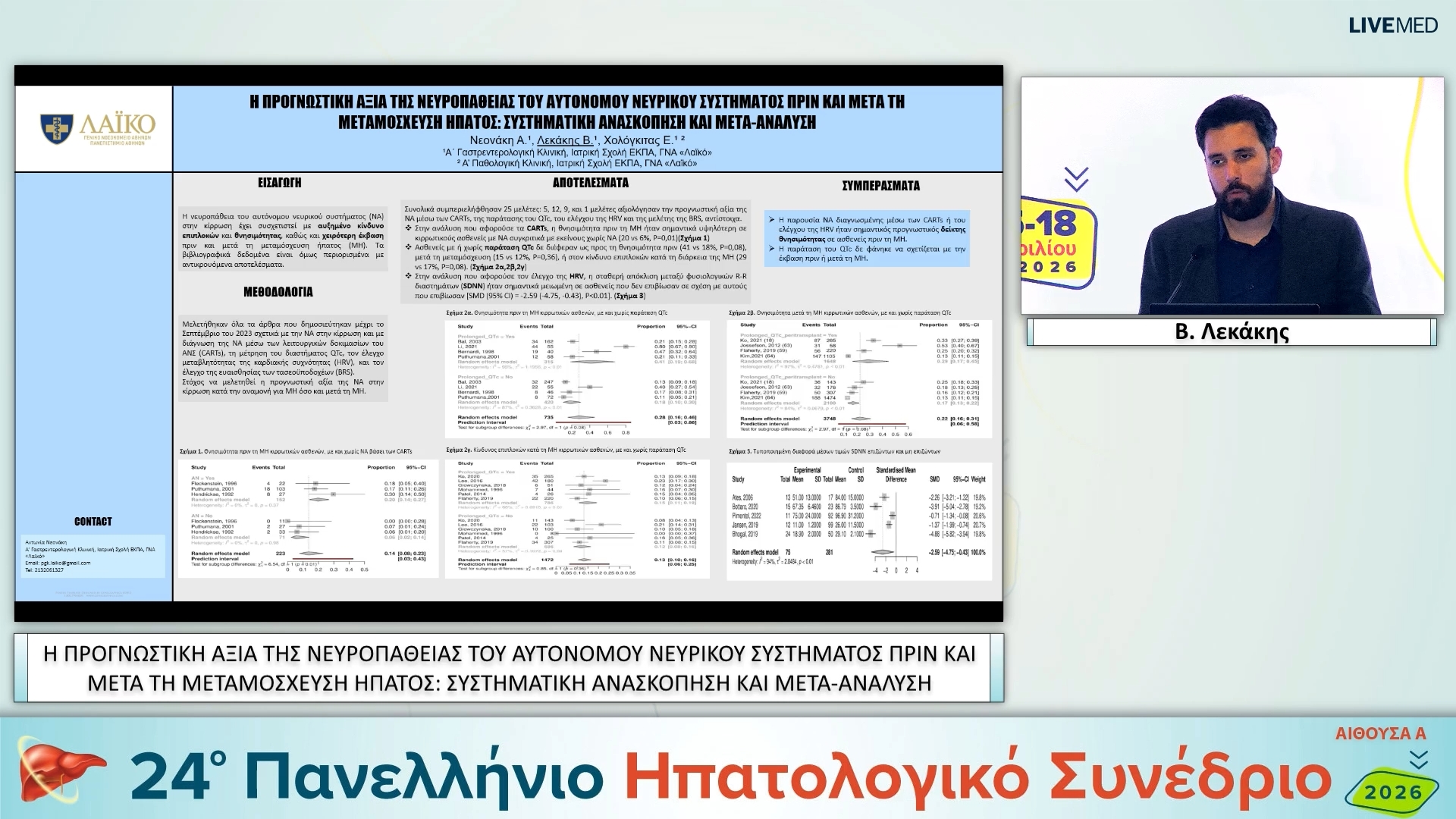 115 Α. Νεονάκη - eP 24 Η ΠΡΟΓΝΩΣΤΙΚΗ ΑΞΙΑ ΤΗΣ ΝΕΥΡΟΠΑΘΕΙΑΣ ΤΟΥ ΑΥΤΟΝΟΜΟΥ ΝΕΥΡΙΚΟΥ ΣΥΣΤΗΜΑΤΟΣ ΠΡΙΝ ΚΑΙ ΜΕΤΑ ΤΗ ΜΕΤΑΜΟΣΧΕΥΣΗ ΗΠΑΤΟΣ: ΣΥΣΤΗΜΑΤΙΚΗ ΑΝΑΣΚΟΠΗΣΗ ΚΑΙ ΜΕΤΑ-ΑΝΑΛΥΣΗ