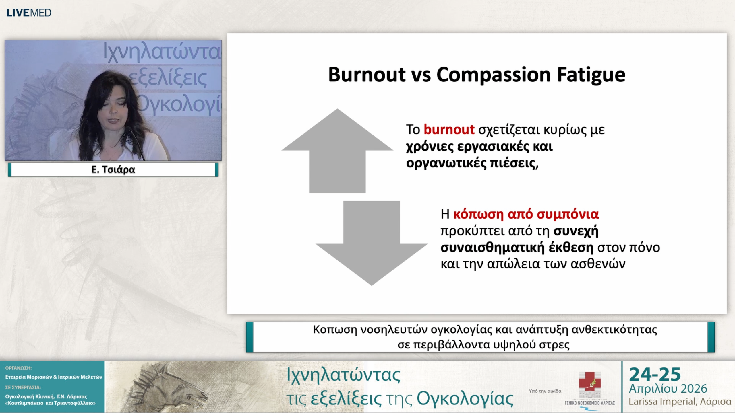 08 Ε. Τσιάρα - Κοπωση νοσηλευτών ογκολογίας και ανάπτυξη ανθεκτικότητας σε περιβάλλοντα υψηλού στρες