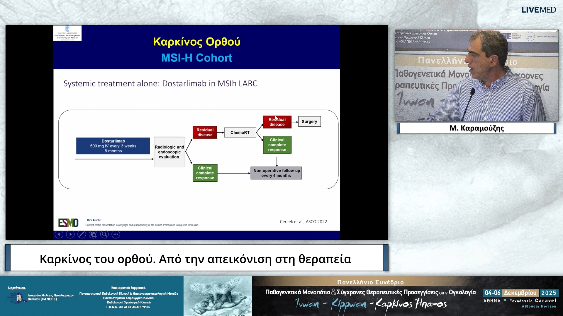 22 Μ. Καραμούζης - Νεότερα δεδομένα και διλήμματα στην περιεγχειρητική θεραπεία του καρκίνου του ορθού