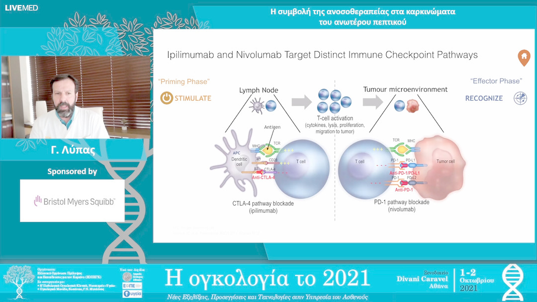 35 Γ. Λύπας - Η συμβολή της ανοσοθεραπείας στα καρκινώματα του ανωτέρου πεπτικού