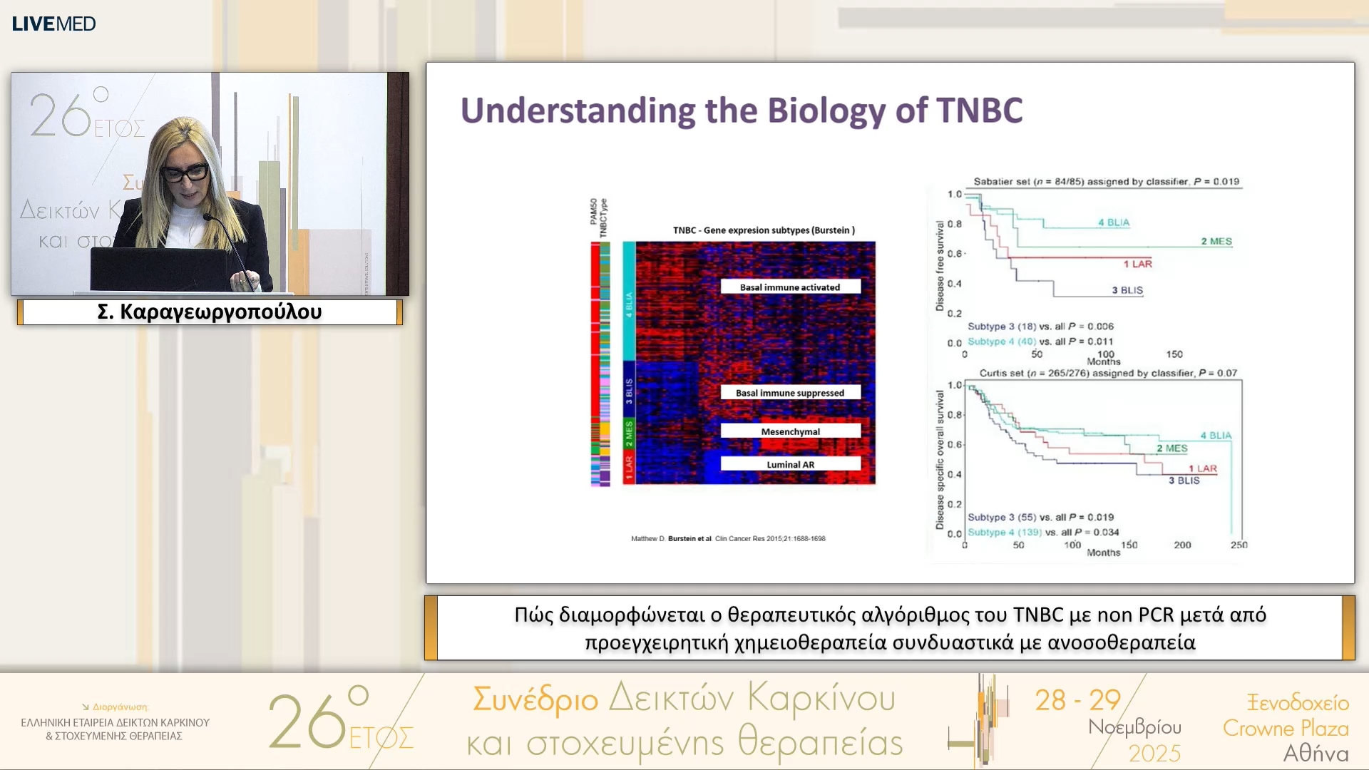 05 Σ. Καραγεωργοπούλου - Πώς διαμορφώνεται ο θεραπευτικός αλγόριθμος του TNBC με non PCR μετά από προεγχειρητική χημειοθεραπεία συνδυαστικά με ανοσοθεραπεία 