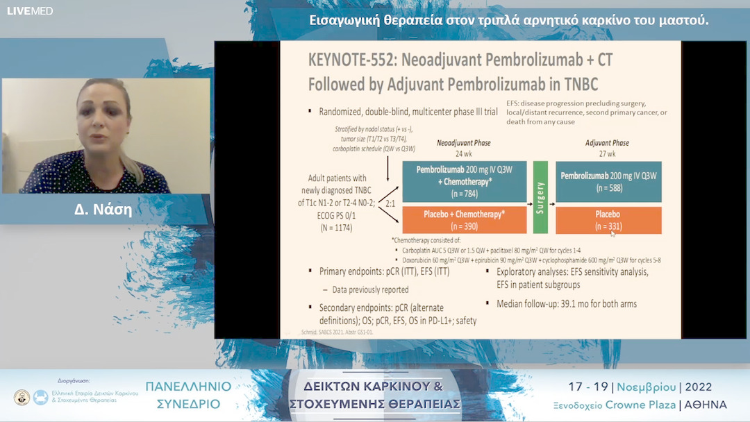 34 Δ. Νάση - Εισαγωγική θεραπεία στον τριπλά αρνητικό καρκίνο του μαστού. 
