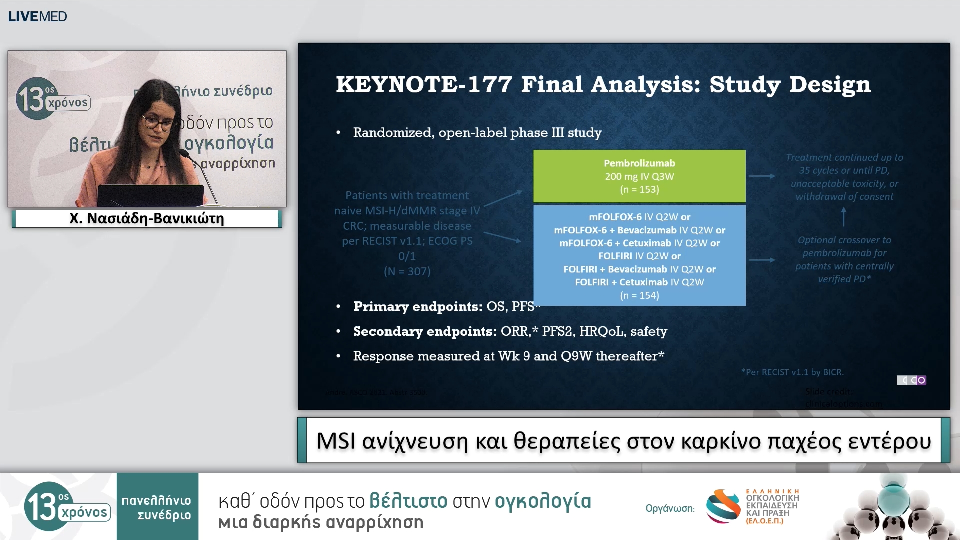 23 Χ. Νασιάδη-Βανικιώτη - MSI ανίχνευση και θεραπείες στον καρκίνο παχέος εντέρου