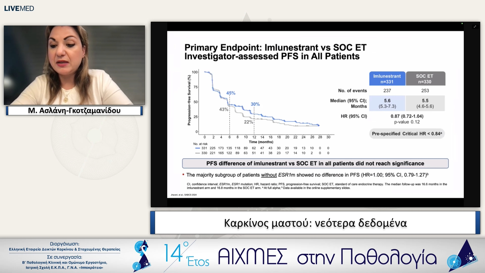 33 Μ. Ασλάνη-Γκοτζαμανίδου -  Καρκίνος μαστού: νεότερα δεδομένα