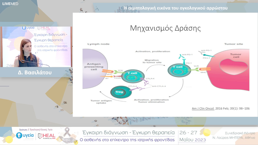 43 Δ. Βασιλάτου - Η αιματολογική εικόνα του ογκολογικού αρρώστου 