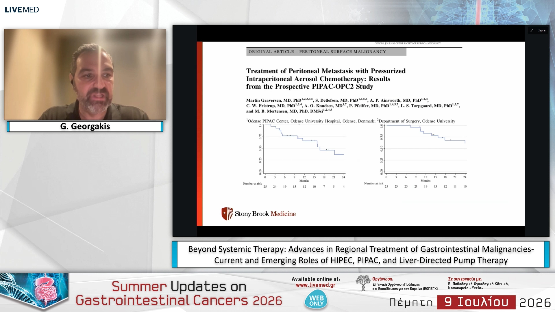 09 G. Georgakis - Beyond Systemic Therapy: Advances in Regional Treatment of Gastrointestinal Malignancies- Current and Emerging Roles of HIPEC, PIPAC, and Liver-Directed Pump Therapy 