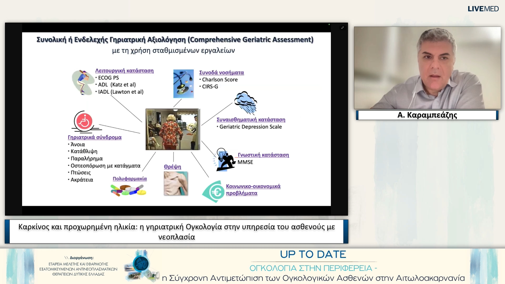38  Α. Καραμπεάζης - Καρκίνος και προχωρημένη ηλικία: η γηριατρική Ογκολογία στην υπηρεσία του ασθενούς με νεοπλασία
