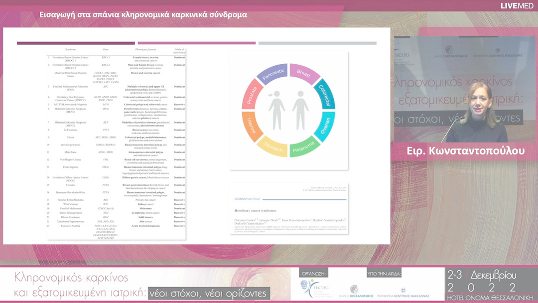 26 Ειρ. Κωνσταντοπούλου - Εισαγωγή στα σπάνια κληρονοµικά καρκινικά σύνδροµα