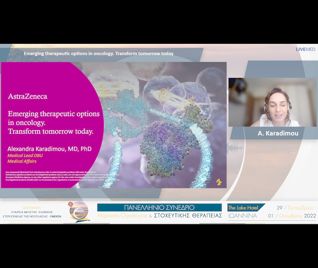 50 A. Karadimou - Emerging therapeutic options in oncology. Transform tomorrow today 