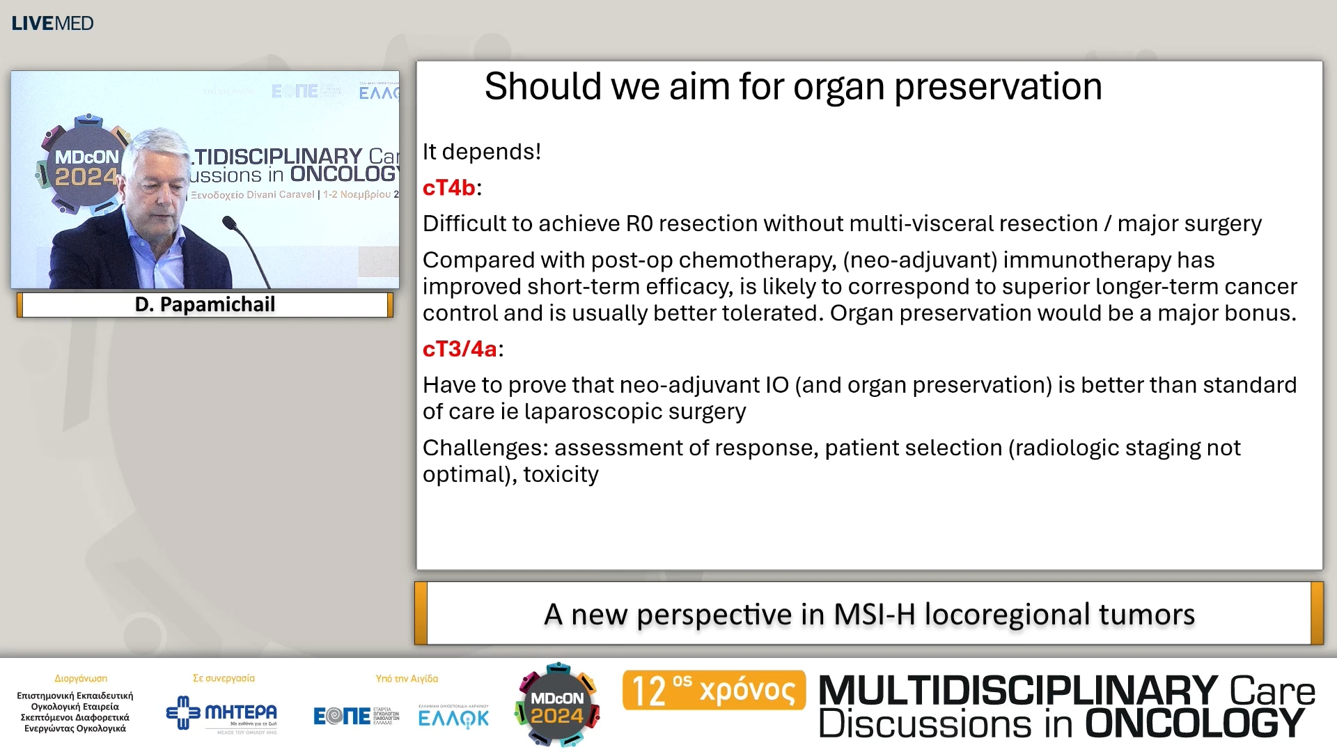 38 D. Papamichail - A new perspective in MSI-H locoregional tumors 