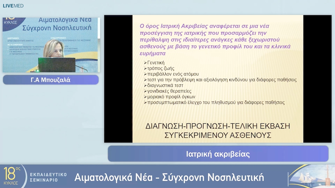 29 Γ.Α Μπουζαλά, - Ιατρική ακριβείας