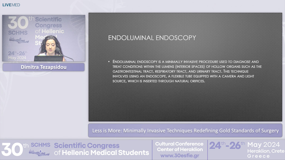 52 Dimitra Tezapsidou - Less is More: Minimally Invasive Techniques Redefining Gold Standards of Surgery