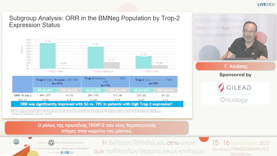 36 Γ. Κεσίσης - Ο ρόλος της πρωτεΐνης TROP-2 σαν νέος θεραπευτικός στόχος στον καρκίνο του μαστού. 